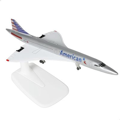 20CM Concorde American Diecast Airplane Model 1/350 Airplane Model Decoration Gift Aircraft Collectibles