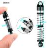 4Pcs Aluminum Oil Shock Absorber Damper Compatible With SCX24 1/24 RC Crawler Car Models Including Deadbolt C10 Bronco(48mm Black) view 2