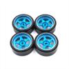 27mm Metal Drift Wheels Compatible With, KYOSHO 1/28, K969 K979 K989 K999 P929 P939 and Similar 1/28 Scale RC Cars(BLUE) view 1