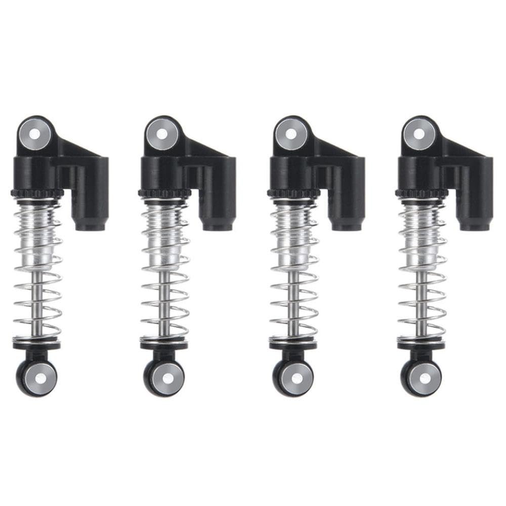 4PCS Aluminum Shock Absorber Damper 31mm Compatible With 1/24 RC Crawler Car SCX24 Deadbolt Upgrade Parts(Black)