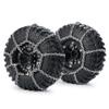 2PCS Metal Snow Chain Anti-skid Chains Compatible With 1/10 RC Crawler Cars for OD 105/114/120/130mm Tires(For 130mm Tires) view 2