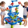 KIZONLY 4-Tier Water Table for Toddlers 1-3 3-5, Sand Beach Water Table Toys for Kids, Water and Sand Sensory Table Beach Outdoor Birthday Gifts Toys for Kids Toddlers Age 3 4 5 6 7 8 Boys Girls view 1