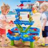 KIZONLY 4-Tier Water Table for Toddlers 1-3 3-5, Sand Beach Water Table Toys for Kids, Water and Sand Sensory Table Beach Outdoor Birthday Gifts Toys for Kids Toddlers Age 3 4 5 6 7 8 Boys Girls view 2
