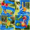 KIZONLY 4-Tier Water Table for Toddlers 1-3 3-5, Sand Beach Water Table Toys for Kids, Water and Sand Sensory Table Beach Outdoor Birthday Gifts Toys for Kids Toddlers Age 3 4 5 6 7 8 Boys Girls view 3