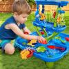 KIZONLY 4-Tier Water Table for Toddlers 1-3 3-5, Sand Beach Water Table Toys for Kids, Water and Sand Sensory Table Beach Outdoor Birthday Gifts Toys for Kids Toddlers Age 3 4 5 6 7 8 Boys Girls view 4