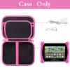 Aproca Case Compatible with Leapfrog LeapPad Academy Kids Learning Tablet/Epic Academy Edition/LeapPad Ultimate, Portable Storage Bag for Accessories -Black with Pink Zipper view 2
