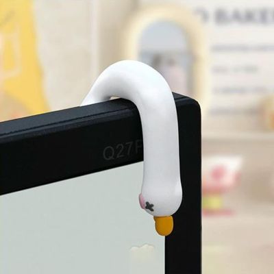 1 Pcs Mini Lazy Ducks Desk Ornaments, Cute Desk Ornaments, Lazy Goose Figurines for Computer Monitor Decor, Tiny Adorable Duck Statues, Car Dashboard Office Desks Accessories (C)