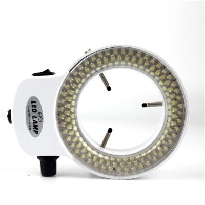 Adjustable LED Ring Light Lamp 144 for Industrial Stereo Trinocular Microscope Video Camera Lens Magnifier 110V 220V(D10.9x1.5mm)