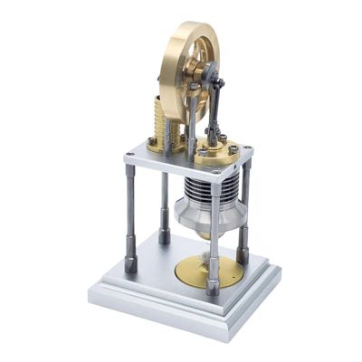 Mini Stirling Hot Air Engine Model, -Type Vertical Engine Model for Adults, A Unique Mechanical Science Desktop Display Fo Enthusiasts and STEM Learners