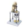 Mini Stirling Hot Air Engine Model, -Type Vertical Engine Model for Adults, A Unique Mechanical Science Desktop Display Fo Enthusiasts and STEM Learners view 1