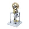 Mini Stirling Hot Air Engine Model, -Type Vertical Engine Model for Adults, A Unique Mechanical Science Desktop Display Fo Enthusiasts and STEM Learners view 4