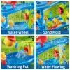 KIZONLY 5-Tier Water Table for Toddlers 1-3 3-5, Water Table for Kids with Sand Beach Toys, Water and Sand Sensory Table Beach Outdoor Birthday Gifts Toys for Kids Toddlers Age 3 4 5 6 7 8 Boys Girls view 4