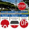 30x30 Inch Solar LED Traffic Sign, Illuminated Warning Sign with Flashing Lights, Lend Stop Road Safety Sign, Durable & Weatherproof, Solar-Powered for High Visibility view 3