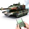 AIGIMU RC Tank That Shoot, 13 Channel Remote Control Army Tank with 330 Rotating Turret for Kids, One-Key Auto Demo, Sound & Light & Smoke, Military Vehicles Model Gift for Boys view 1