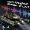 AIGIMU RC Tank That Shoot, 13 Channel Remote Control Army Tank with 330 Rotating Turret for Kids, One-Key Auto Demo, Sound & Light & Smoke, Military Vehicles Model Gift for Boys view 3