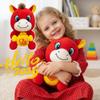2026 Year of The Horse Collectible Figurine,Lucky Mascot Plushes Red Zodiac Horse Figurine,Auspicious Zodiac Plush Mascot,Lunar New Years Home Dcor,for Home Office Desk Car Display view 4