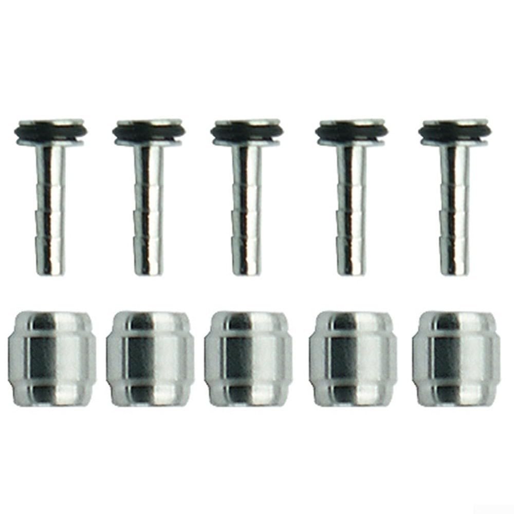 Set Metal Oil Needle Tubing with Olive Sleeve for MEGA R1 RO, Replacement Nail Olive for RX C1T1, Fuel System Fitting
