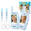 PETIMETI Video Walkie Talkies for Kids 2 PACK, Rechargeable Long Range Kids Walkie Talkie with HD Camera & Voice Changer Indoor Outdoor Camping & Christmas Birthday Gifts Toys for Boy Girl (Blue+Blue) view 1