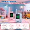 PETIMETI Video Walkie Talkies for Kids 2 PACK, Rechargeable Long Range Kids Walkie Talkie with HD Camera & Voice Changer Indoor Outdoor Camping & Christmas Birthday Gifts Toys for Boy Girl (Blue+Blue) view 4
