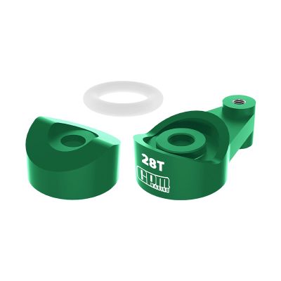 Aluminum 7075 Alloy Steering Horn 28T Servo Saver for Axial 1:30 SCX30 Ford Bronco / SCX30 Jeep Wrangler JLU/Chevrolet K10 Rock Crawler Upgrades - Green