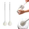 2PC 360 Flexible Silicone Bottle Brush with Long Handle, Soft Bottle Cleaning Brush for Narrow Neck Bottles, Water Bottles, Glassware and Flasks (White) view 1