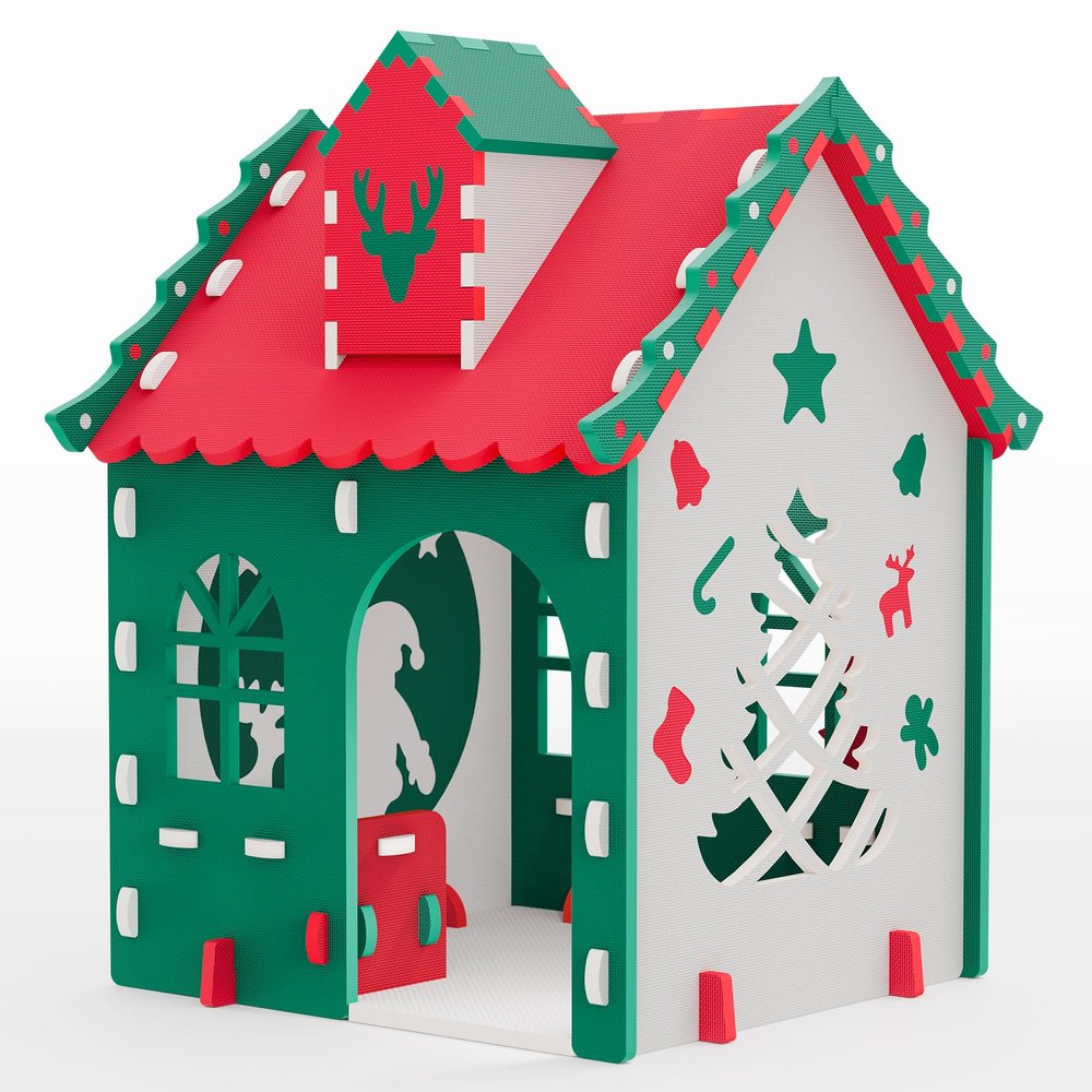 Chogglevue Kids Playhouse for Ages 3-6 Year Old Boys & Girls - Red