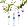 5 Pcs Wind Spinners Stainless Steel Wind Spinner Tail Gazing Ball Spiral Tail Spinners with Hanging Swivel Hook to Stress Relief for Indoor Outdoor Decoration or, Dcor de pelouse view 1