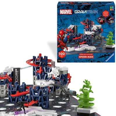 Ravensburger GraviTrax SpiderMan ActionSet - Gravity & Magnetic Marble Run System - STEM Building Toy for Kids - Creative ProblemSolving & Critical Thinking - Ages 8+
