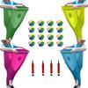 4-Set Granny Pants Outdoor Game with 16 PCS Bouncy Balls, Oversized Granny Pants Yard Game for Adults and Family, Funny Party Yard Games, Field Day Fun view 1