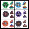 BGOVTAPO Gyro X Battle Set - 6 High-Speed Spinning Tops with 2 X-Launchers, Starter Gyro Pack for Kids Ages 6+, Exciting Battle Toy Gift for Birthday & Holidays view 2