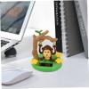 BEAHING Solar Dancing Animal Toys Cute Solar Monkey Swinging Car Dashboard Bobbleheads Dancer Decorations Desktop Ornaments for Office, Toys view 3