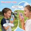 Video Walkie Talkies for Kids, 2 Pack Rechargeable Video Intercom Kids Walkie Talkies, Long Range Two Way Radio with 4 Voice Effects, Kid Indoor Outdoor Toys Birthday Gift for Age 3-12(Blue/Pink) view 2