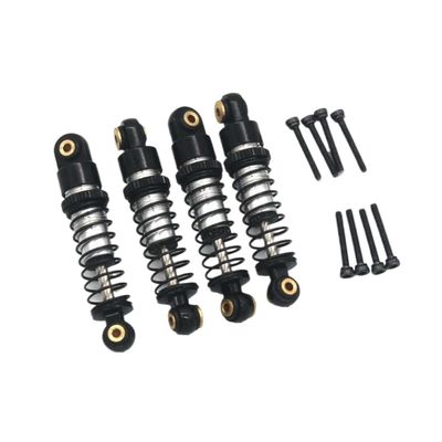 Hydraulic Shock Absorber Spare Parts FMS 1/24 FCX24M D110 Compatible With First Generation Discovery Metal Parts(black)