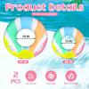2PCS 47"+30" Fruit Floats for Adults Rings Pool Float Large Swim Ring for Adults,30 Inch+47Inch Classic Striped Teens Adult Inner Tubes Summer Beach Bachelorette Party (Ic-Cream,2) view 2