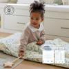 Bloomere Organic Toddler Nap Mat  100% Cotton Kids Washable Sleeping Mat & Detachable Pillow  Sleeping Bag with Soft 1.5 Pad  Ideal Nap Mat for Daycare, Preschool, & Sleepovers (Swan) view 2