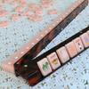 Tortoise Shell Mahjong Rack & Pusher Set, 17.5Inch Tortoise Shell Acrylic American Majiang Tile Racks with Fully Detachable Magnetic Pushers for Family Game Nights (4) view 4
