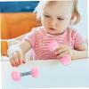 2 Pcs Dumbbells for Baby Mini 1.8x4.7 In Silicone Hand Weight Lifting Set for Fitness Exercise Funny Sport Toys for Toddlers Ideal (Style 1) Kids Weight Set Dumbbell Baby Dumbbell. view 2