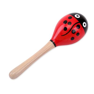 1 Piece Wooden Rattles Egg Shaker Shaker Sand Hammer Toy (Random Color Pattern) Toys Dragon