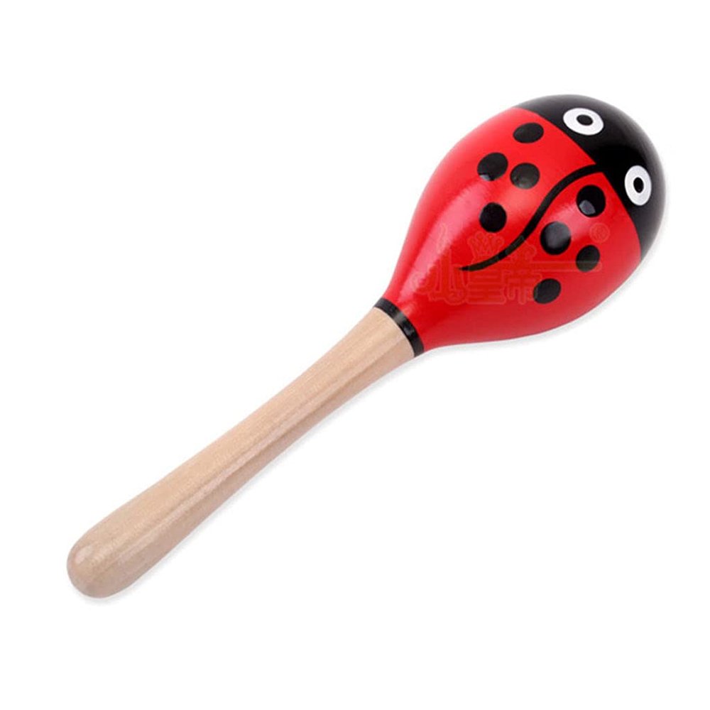 1 Piece Wooden Rattles Egg Shaker Shaker Sand Hammer Toy (Random Color Pattern) Toys Dragon