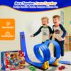 3-Lane Flexible Race Track for Kids: 15ft DIY Bendable Ramp with Suction Cups Portable Roll-Up Car Track for Kids Compatible with 1:64 Diecast Cars Easter Birthday Gift for Boys Girls Ages 3+ view 4
