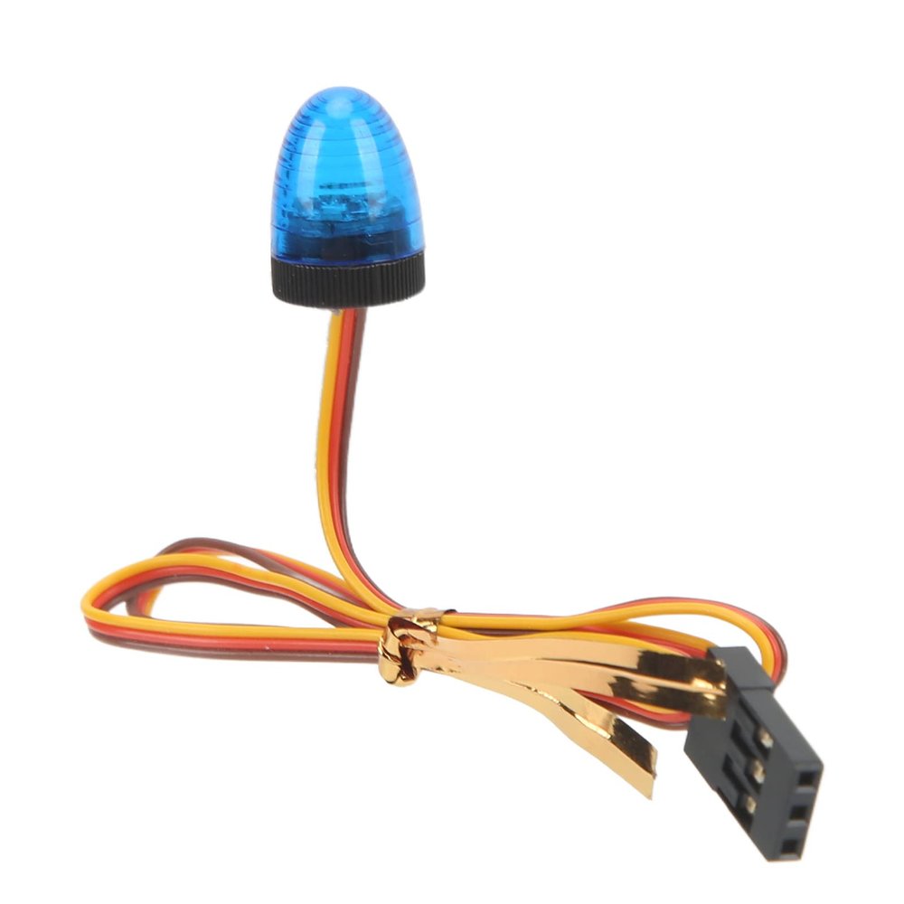 ERYUE RC Car Alarming Light Durable LED Warning Lamp for 1/10 RC Car, High Simulation, 3 Light Modes for Fire Ambulance Fans Plastic, RedBlueWhite (Blue)
