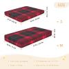 Blueangle Fitted Crib Sheet Standard Baby Crib Toddler Mattress - Cotton Soft Breathable Crib Sheets with Red and Black Plaid849 view 3