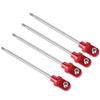RC GTX Steel Shock Shafts with Rod Ends Fit for TRAXXA 1/5 X MAXX Truck (Red) view 3