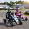 HONEY JOY Pedal Go Kart, 4-Wheeler Toddler Racing Ride On Pedal Car Toy for Kids, Forward/Backward, Ergonomic Seat, Handbrake, Steering Wheel, Outdoor Off-Road Go Cart for Boys Girls Gift (White) view 2
