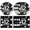 12th Birthday Decorations for Boys,Black Bruh Im Happy 12th Birthday Plates and Napkins,I'm 12 Party Dinnerware Decoration It's My 12th Birthday Decor for Cheers to 12 Years Old Teens Party Supplies view 1