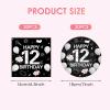 12th Birthday Decorations for Boys,Black Bruh Im Happy 12th Birthday Plates and Napkins,I'm 12 Party Dinnerware Decoration It's My 12th Birthday Decor for Cheers to 12 Years Old Teens Party Supplies view 2