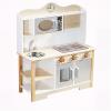 Brrnoo Wooden Play Kitchen Toy Set, Toy Kitchen Set, Children with Oven and Sink, Crafted from Solid Wood, for Kids Ages 3+, Educational Gift (68 * 26 * 78) view 1