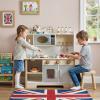 Brrnoo Wooden Play Kitchen Toy Set, Toy Kitchen Set, Children with Oven and Sink, Crafted from Solid Wood, for Kids Ages 3+, Educational Gift (68 * 26 * 78) view 3