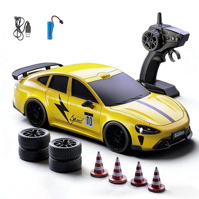 Actualia 2.4GHz RC Drift Car, 1:20 Scale Remote Control Car with LED Lights, 4WD High Speed RC Vehicle Gift for Adults, Racing & Drifting Tires