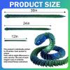 30 Inch 3D Printed Animals Snake, Surprise Mystery Fidget Anaconda Toy, Fake Python Statue with Realistic Eyes3-D Print Articulated Viper Cobra Collectible for Home Office (LSL) view 3
